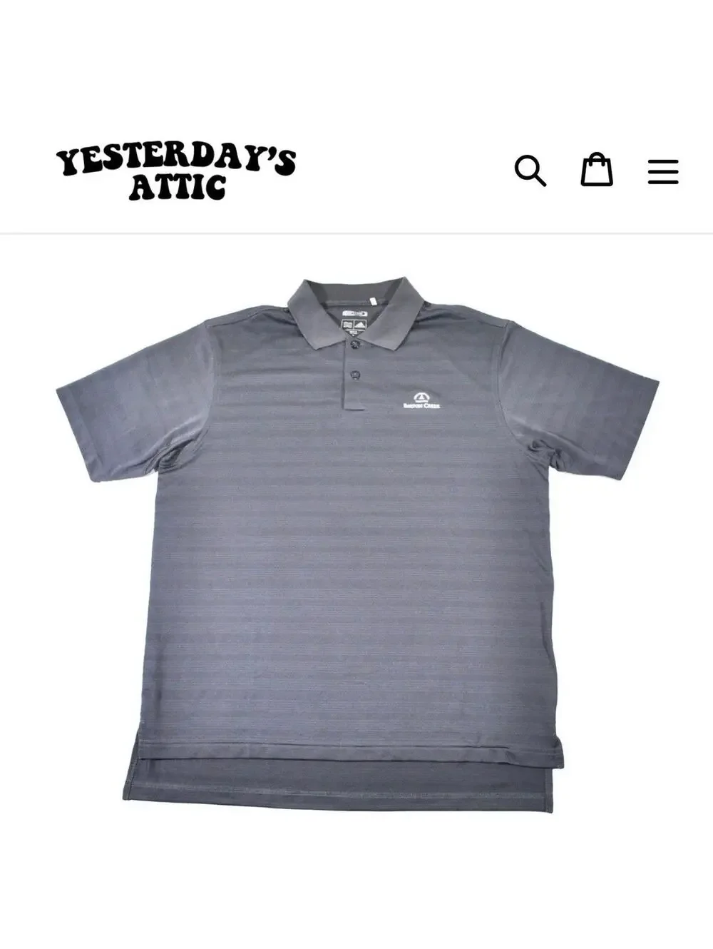 Barton Creek Golf Course Country Club Gray Pattern Polo Size Medium